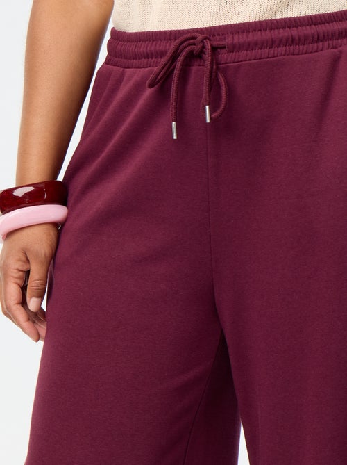 Calças de jogging largas lisas - Kiabi