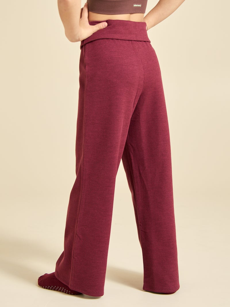 Calças de jogging largas multi-desporto (ekstract) Vermelho - Kiabi