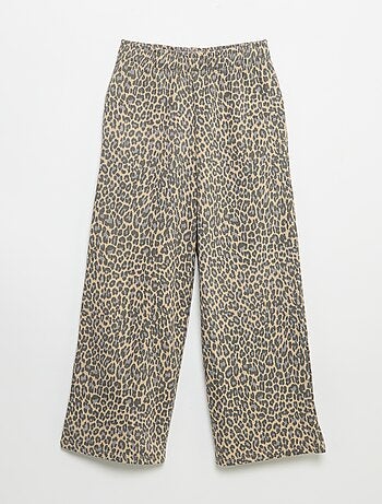 Calças de jogging leopardo