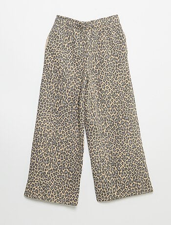 Calças de jogging leopardo