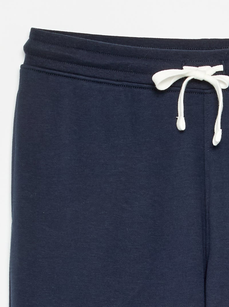 Calças de jogging lisas Azul - Kiabi