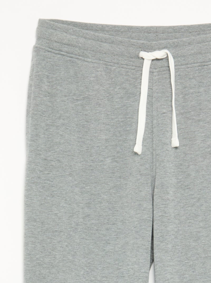 Calças de jogging lisas Cinza - Kiabi