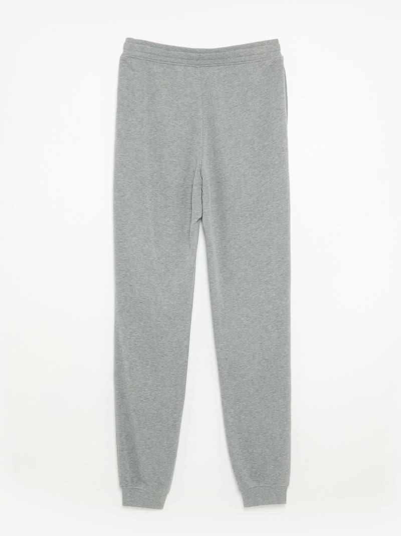 Calças de jogging lisas Cinza - Kiabi