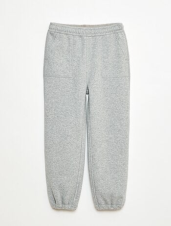 Calças de jogging lisas com 2 bolsos