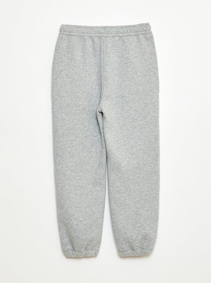Calças de jogging lisas com 2 bolsos Cinza - Kiabi