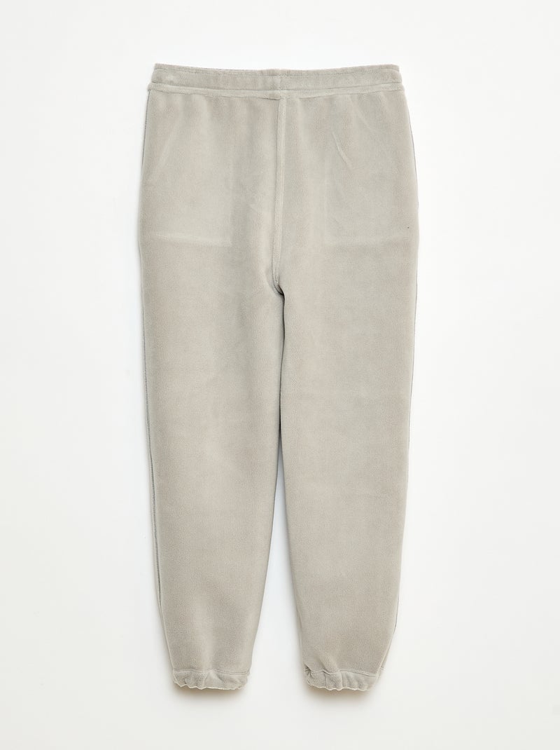 Calças de jogging lisas com 2 bolsos Cinza - Kiabi