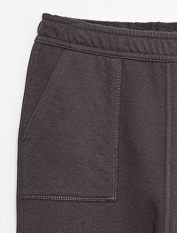 Calças de jogging lisas com 2 bolsos