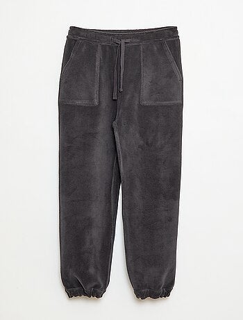 Calças de jogging lisas com 2 bolsos