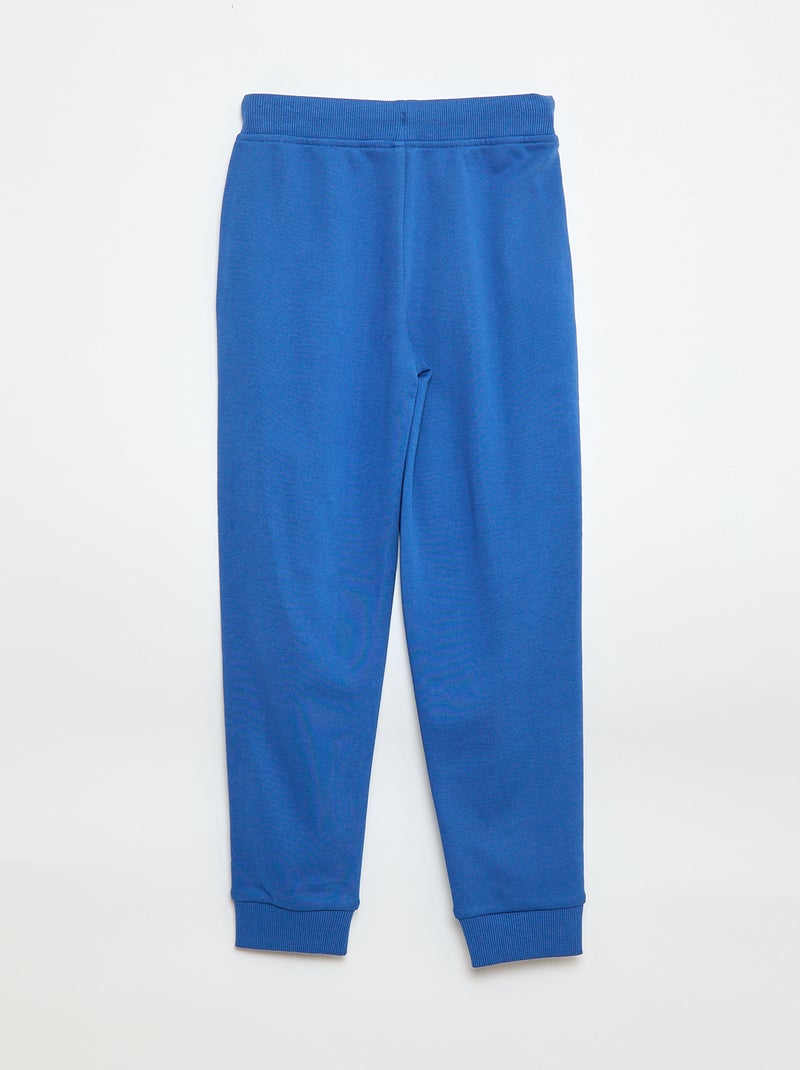Calças de jogging lisas com cintura elástica Azul - Kiabi