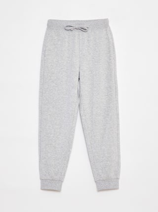 Calças de jogging lisas com cintura elástica