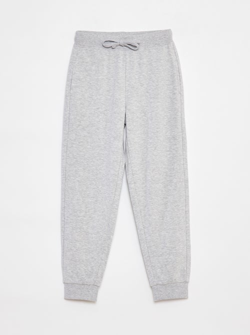 Calças de jogging lisas com cintura elástica - Kiabi