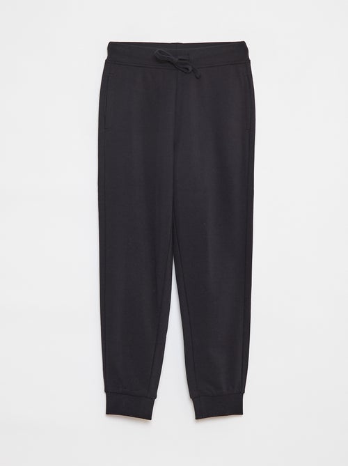 Calças de jogging lisas com cintura elástica - Kiabi