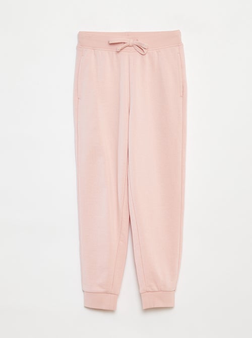 Calças de jogging lisas com cintura elástica - Kiabi