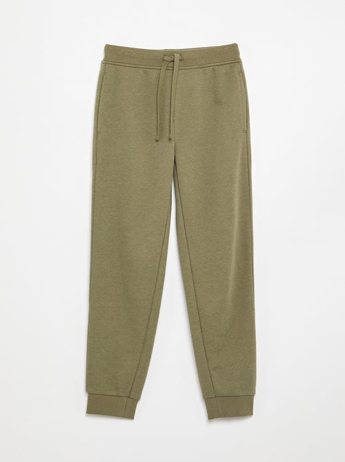 Calças de jogging lisas com cintura elástica - Kiabi Calças de jogging lisas com cintura elástica - Kiabi
