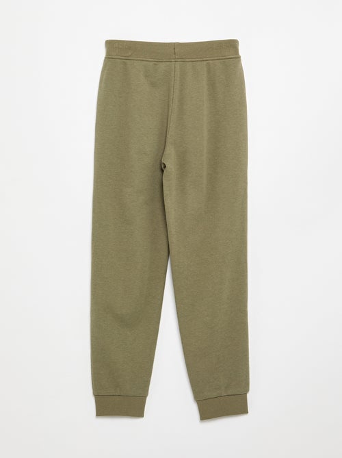 Calças de jogging lisas com cintura elástica - Kiabi Calças de jogging lisas com cintura elástica - Kiabi