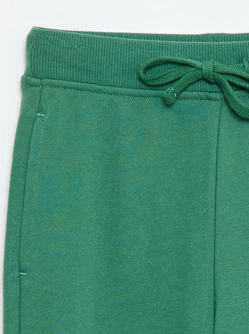 Calças de jogging lisas com cintura elástica - Kiabi