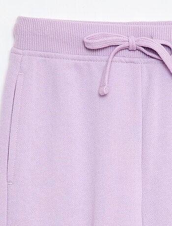 Calças de jogging lisas com cintura elástica