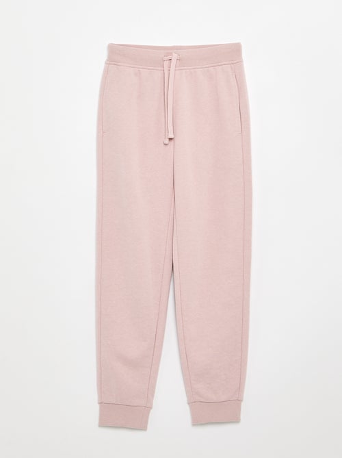 Calças de jogging lisas com cintura elástica - Kiabi