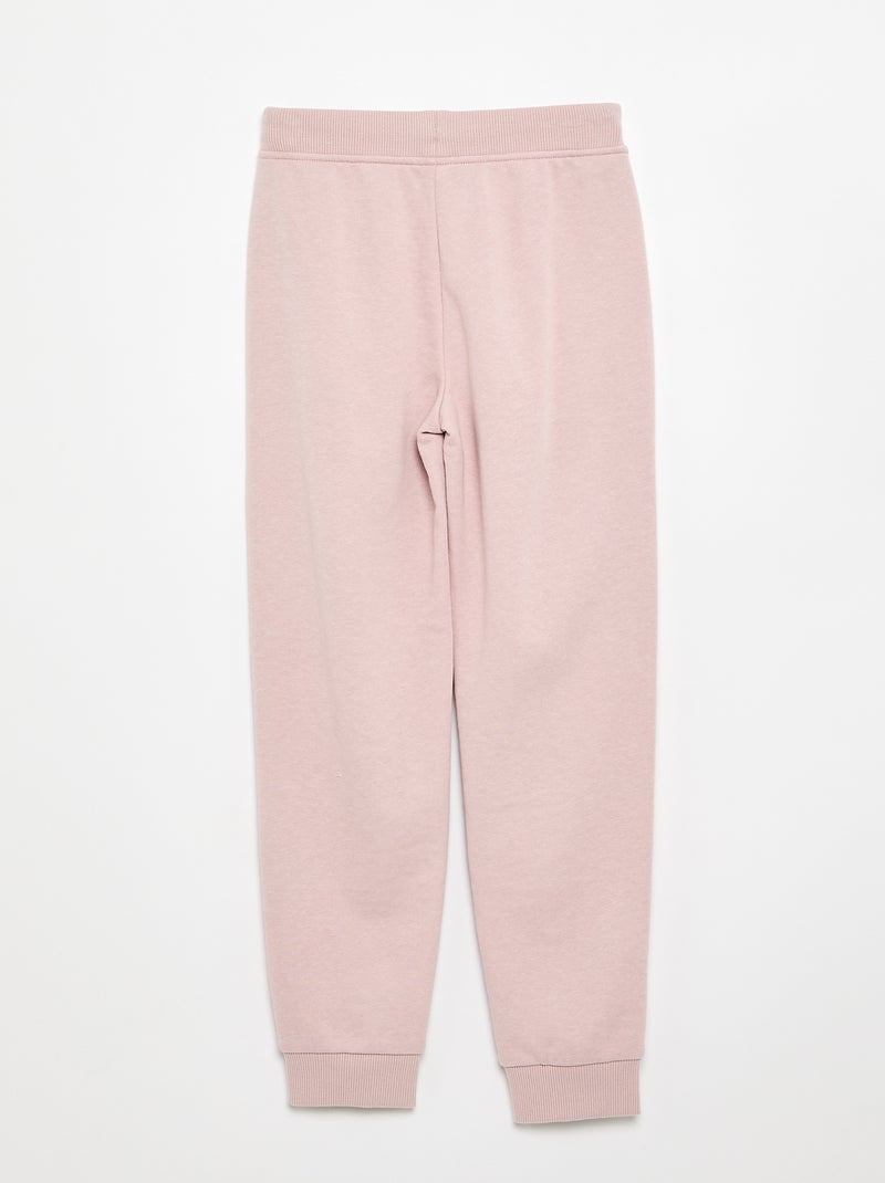 Calças de jogging lisas com cintura elástica Violeta - Kiabi