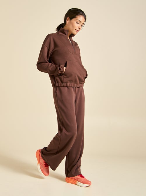 Calças de jogging lisas de cintura standard - Kiabi Calças de jogging lisas de cintura standard - Kiabi