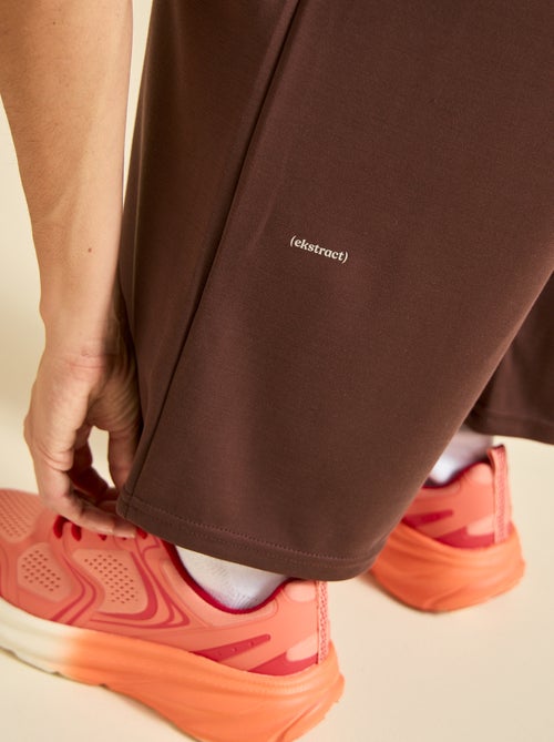 Calças de jogging lisas de cintura standard - Kiabi Calças de jogging lisas de cintura standard - Kiabi