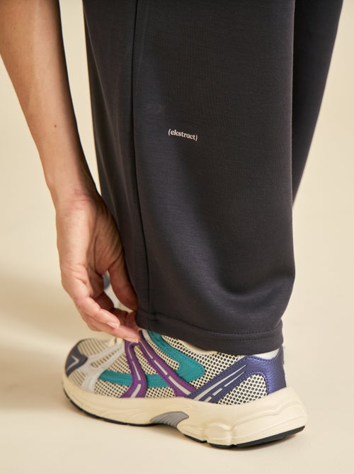 Calças de jogging lisas de cintura standard - Kiabi