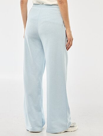 Calças de jogging lisas em algodão