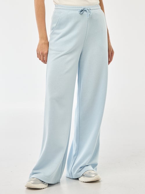 Calças de jogging lisas em algodão - Kiabi Calças de jogging lisas em algodão - Kiabi