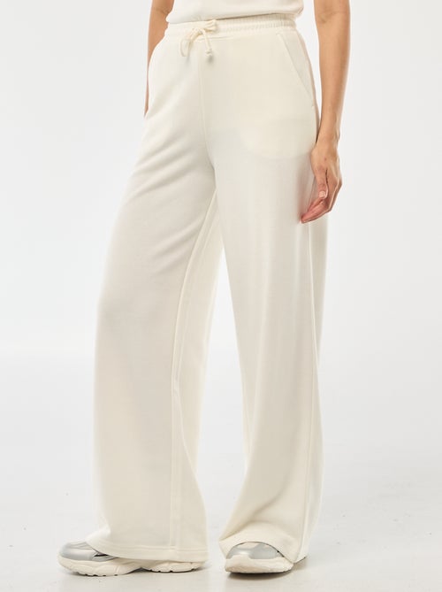 Calças de jogging lisas em algodão - Kiabi Calças de jogging lisas em algodão - Kiabi