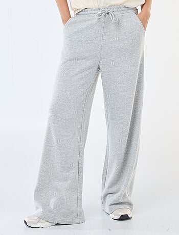 Calças de jogging lisas em algodão