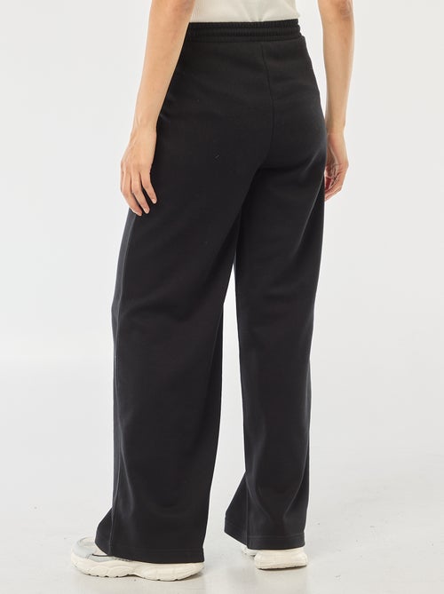 Calças de jogging lisas em algodão - Kiabi