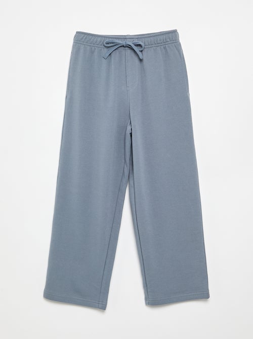 Calças de jogging lisas em French Terry - Kiabi Calças de jogging lisas em French Terry - Kiabi