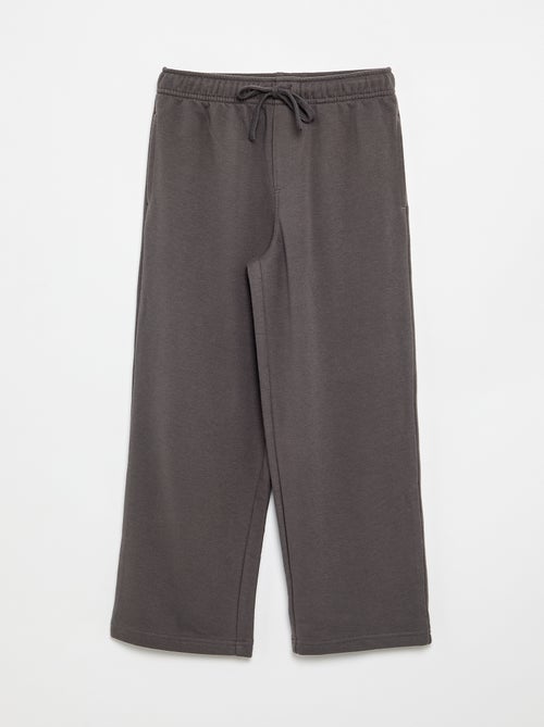 Calças de jogging lisas em French Terry - Kiabi Calças de jogging lisas em French Terry - Kiabi
