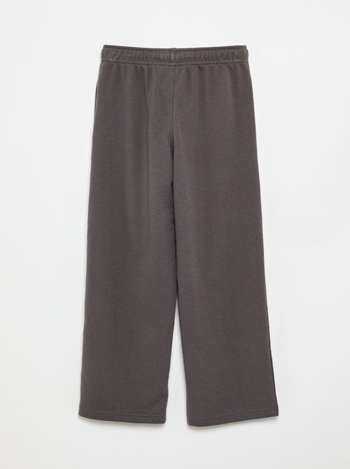 Calças de jogging lisas em French Terry - Kiabi Calças de jogging lisas em French Terry - Kiabi