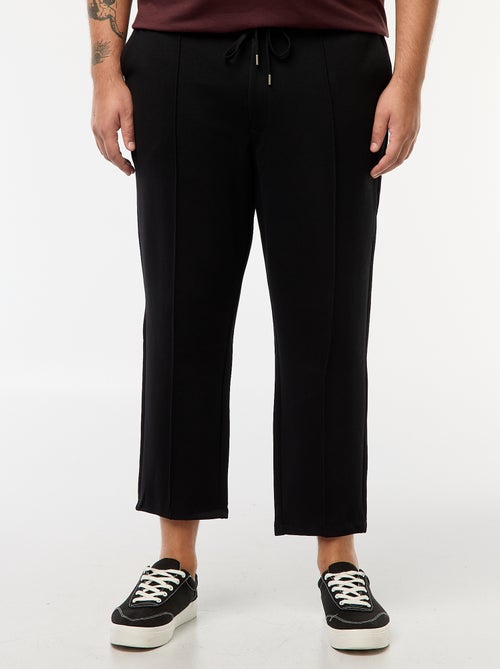 Calças de jogging lisas em malha piqué - Kiabi