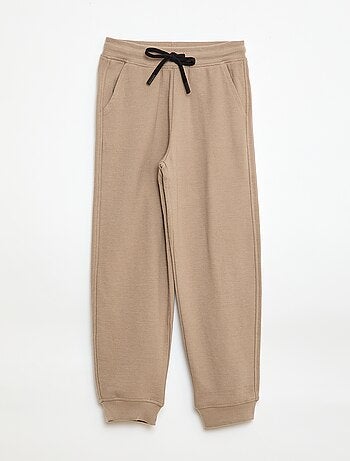 Calças de jogging lisas em moletom leve
