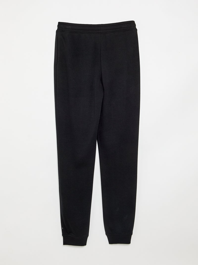 Calças de jogging lisas Preto - Kiabi