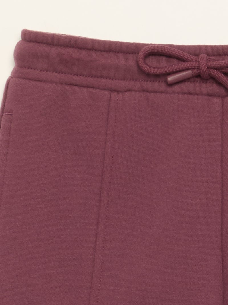 Calças de jogging lisas Violeta - Kiabi