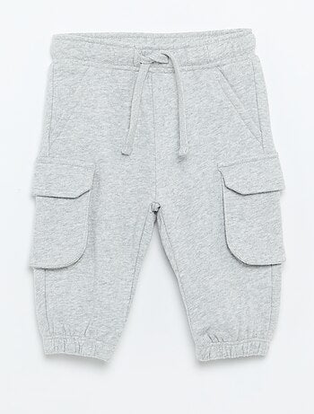 Calças de jogging multibolsos