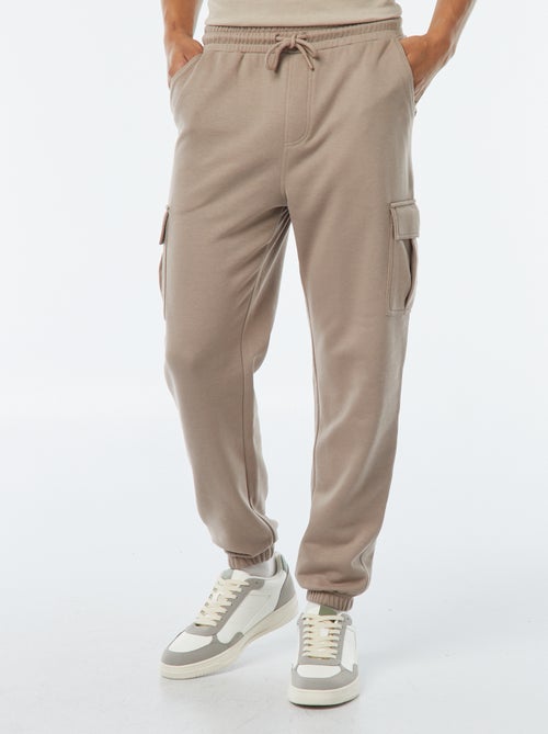 Calças de jogging multibolsos em moletom leve - Kiabi
