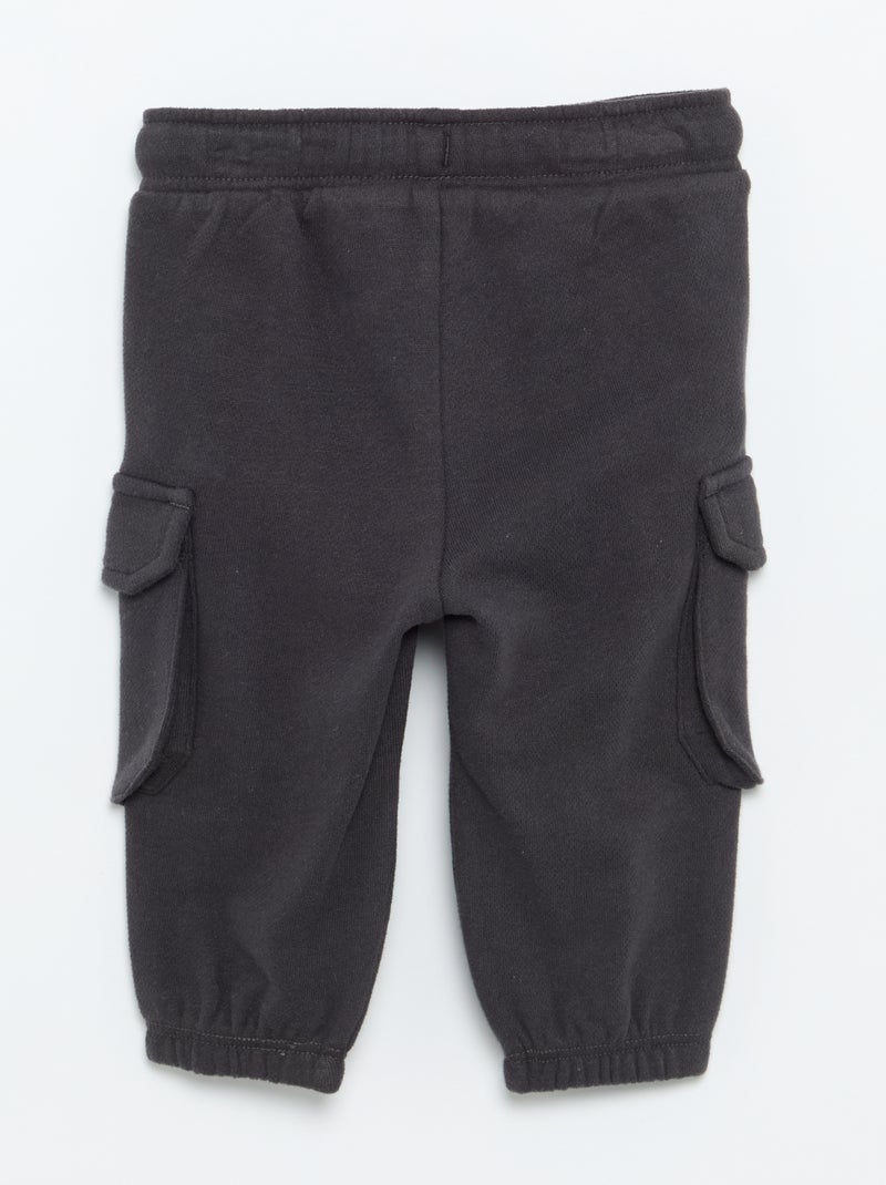 Calças de jogging multibolsos Preto - Kiabi