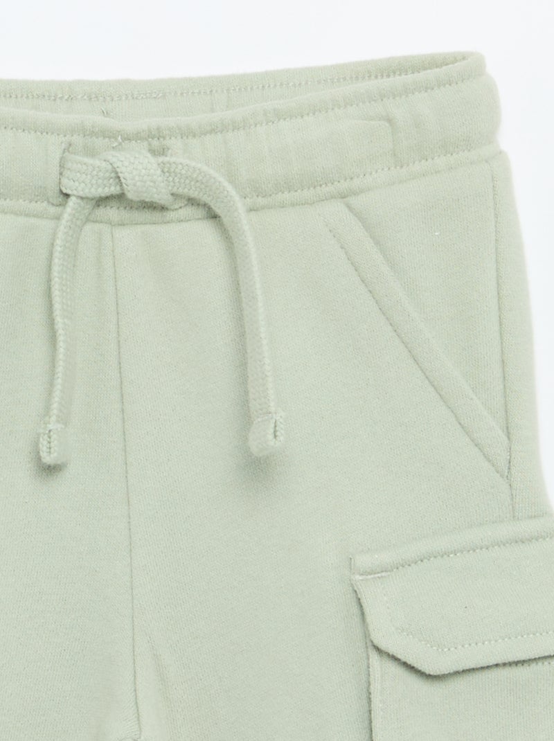 Calças de jogging multibolsos Verde - Kiabi