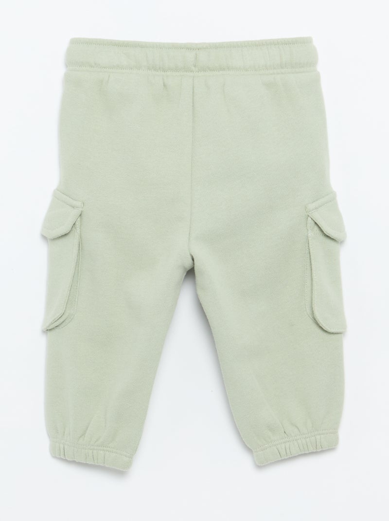Calças de jogging multibolsos Verde - Kiabi