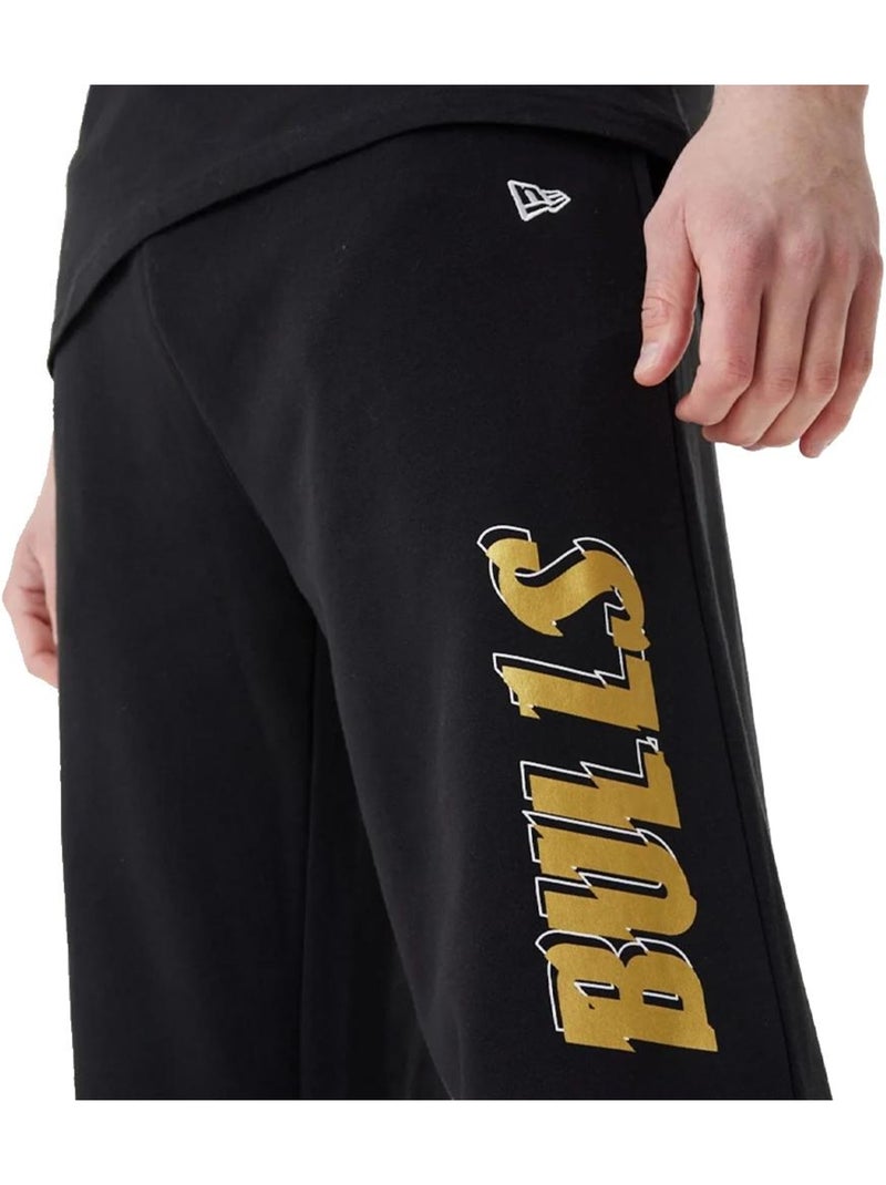 Calças de Jogging New Era Script para Homem Preto - Kiabi