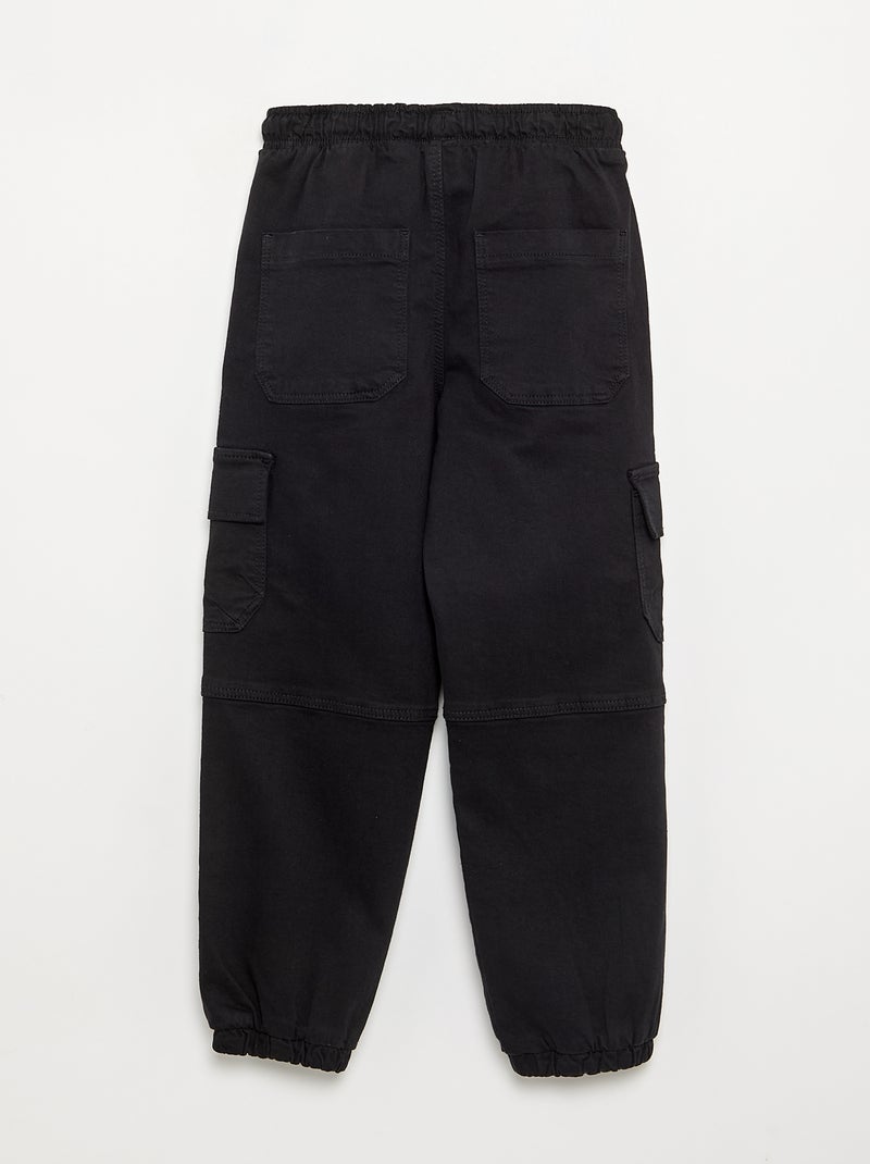 Calças de jogging Preto - Kiabi