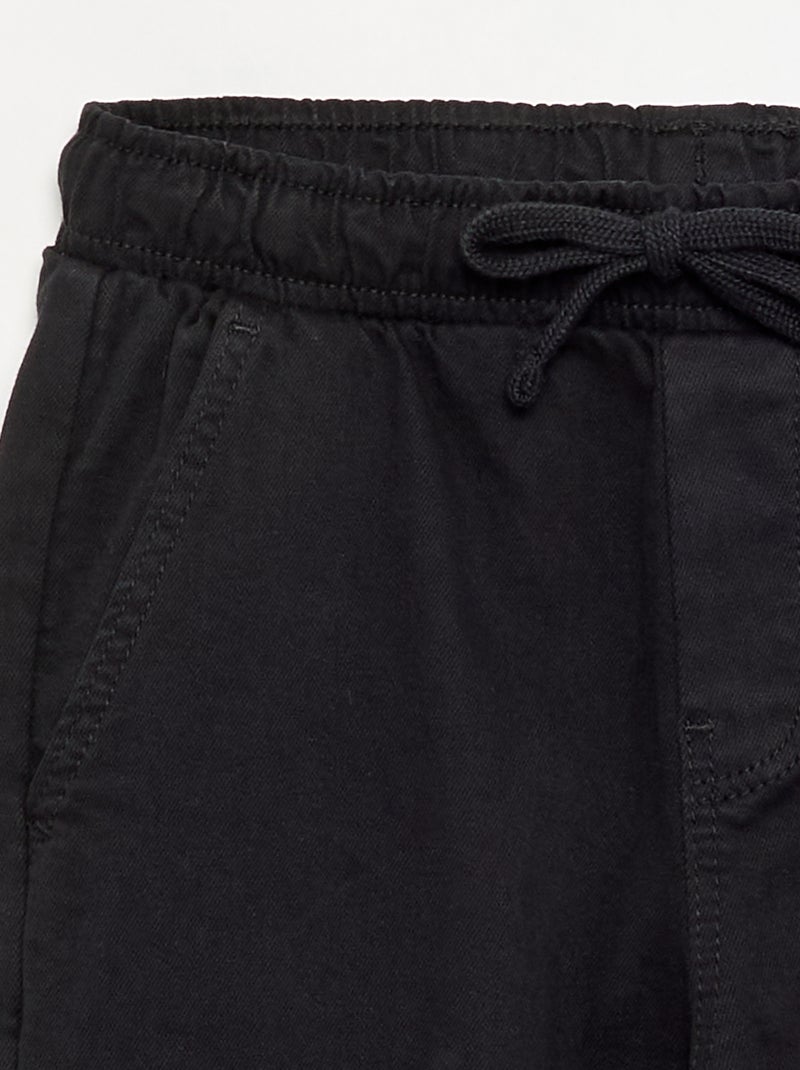 Calças de jogging Preto - Kiabi