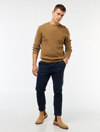 Calças de jogging slim lisas