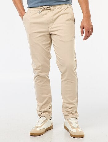 Calças de jogging slim lisas