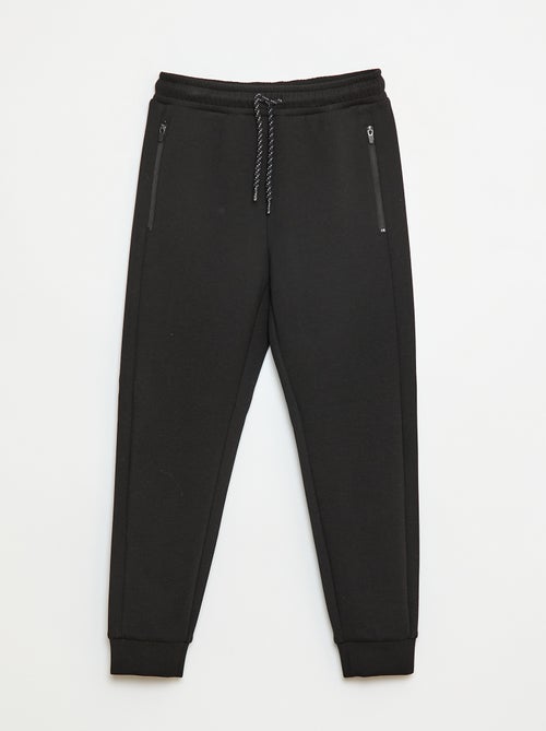 Calças de jogging tipo neoprene - Kiabi