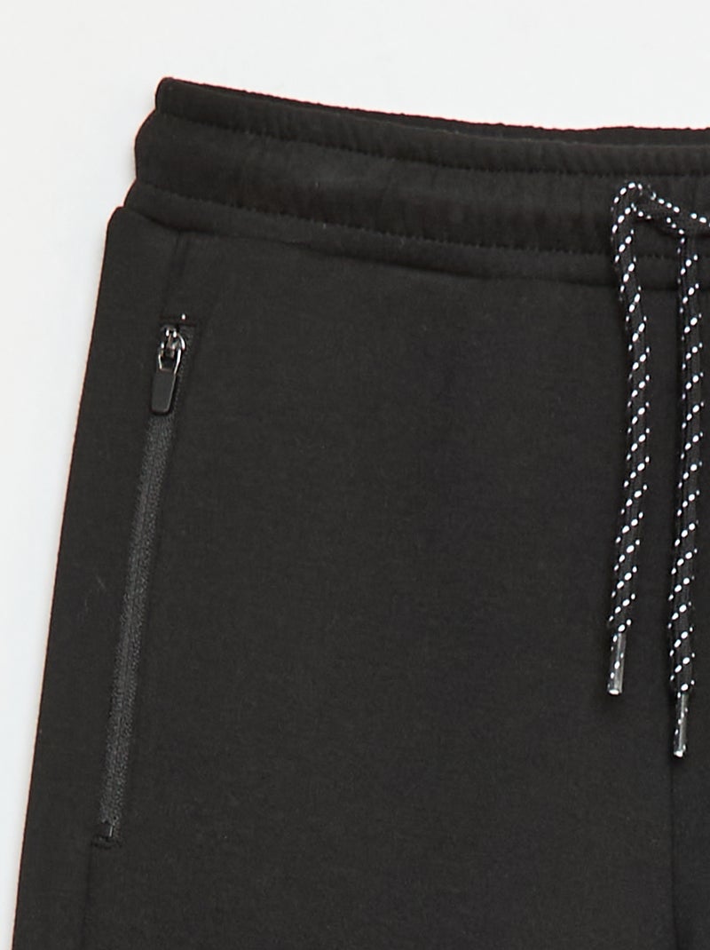 Calças de jogging tipo neoprene Preto - Kiabi